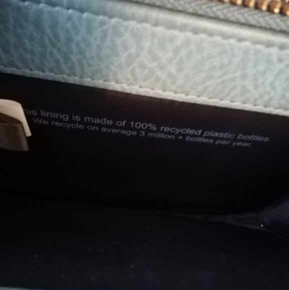 Matt & Nat Double compartment wallet light blue - Picture 5 of 7